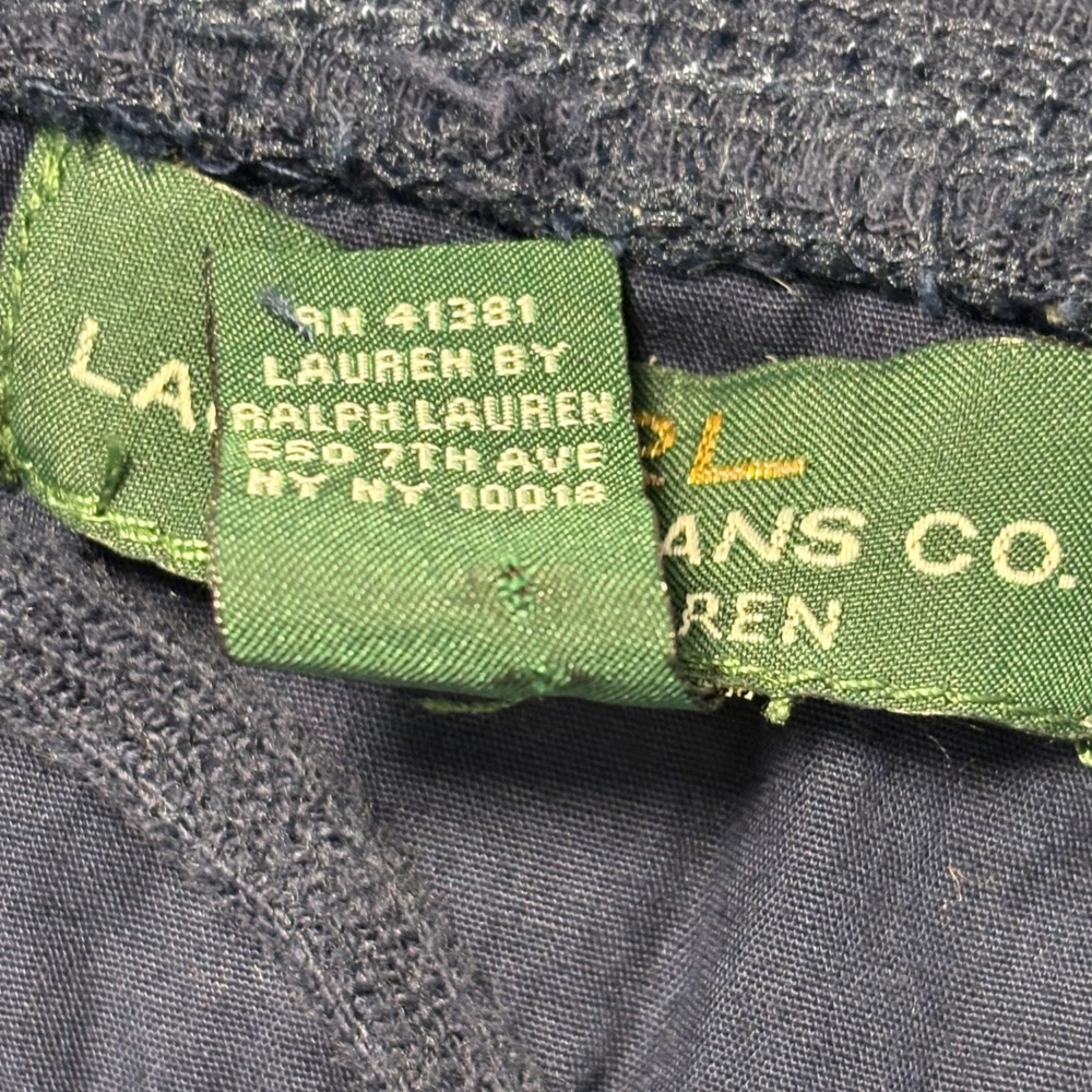 Vintage LRL Lauren Jeans Co Ralph Lauren Striped Lace Up 3/4 Sleeve Top Women S‎ - Picture 10 of 10